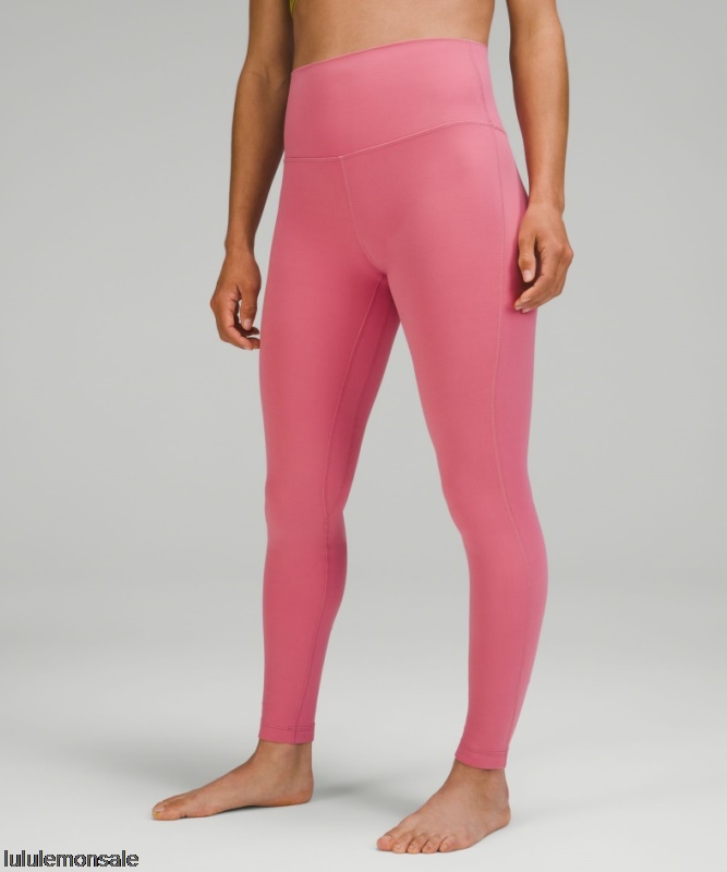Lululemon Damen DELULU035 | Pink Blossom Align Hochhaushose 28